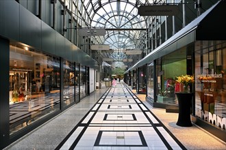 Calwer Passage, shopping mall, shopping centre, roofed, Stuttgart, Baden-Württemberg, Germany,