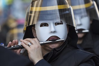 Basler Künstlerlarven, masks, Basler Fasnet parade, Basler Fasnacht, Basel, Switzerland, Europe