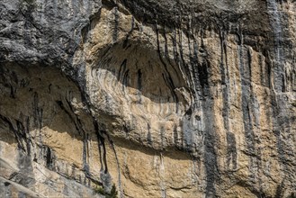 Gorge and climbing rocks, Gorges d'Ubrieux, Buis-les-Baronnies, Drôme department, Provence,