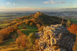 Hohenzollern Castle in autumn, Swabian Alb, Baden-Württemberg, Germany, Hohenzollern Castle,