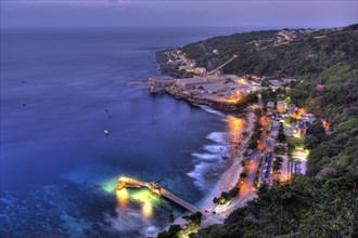 View of Flying Fish Cove, Christmas Island, Australia, Asia