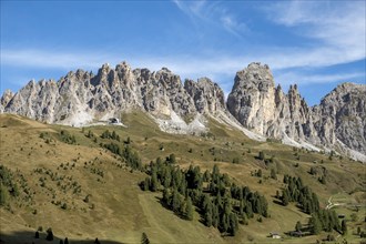 Cirspitzen, Gardena Pass, Passo Gardena, Puez-Odle nature park Park, Dolomites, South Tyrol,