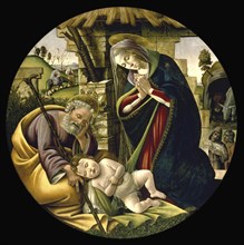 The Adoration of the Christ Child (c. 1500), Painting by Sandro Botticelli (1 March 1445, 1510),