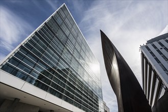 Modern architecture, office building, architect Tadao Ando, Novartis Campus, Basel, Canton of