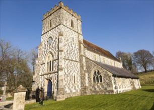 Village parish church of All Saints and St Mary, Chitterne, Wiltshire, England, UK