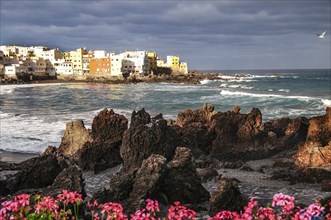 Playa Maria Jiménez beach near Puerto de la Cruz on the north coast of the island of Tenerife,