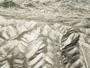 Badlands. Aerial view. Drone shot. Granada province, Andalusia, Spain, Europe