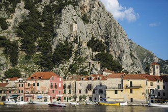 The town of Omis is located in southern Croatia at the mouth of the Cetina River into the Adriatic