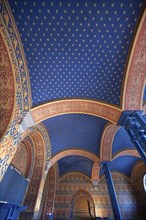 Preserved ceiling vault in the vestibule of the former synagogue, built in 1883, destroyed by the