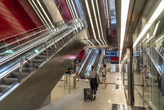 The metro, underground, light rail, in Copenhagen, 4 lines have been crossing the city since 2002,