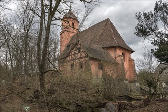 Baroque St Vitus Church, built in 1464, Altenthann. Middle Franconia, Bavaria, Germany, Europe