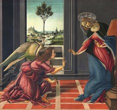 Die Verkündigung, the annunciation (1489), Painting by Sandro Botticelli (1 March 1445, 1510), one