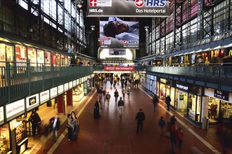 Hamburg, Hauptbahnhof, Wandelhalle, Einkaufszentrum