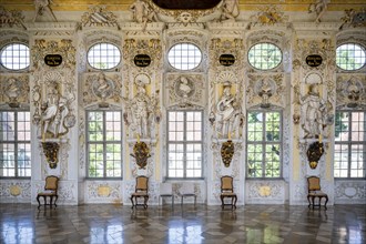 The baroque reception hall, Salem Castle, former imperial abbey, former monastery of the Cistercian