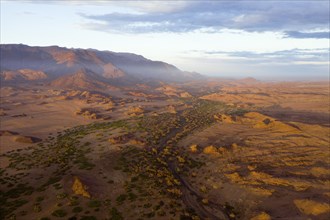 Ugab River and Brandberg, Erongo, Namibia, Africa