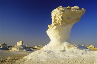 Rock formation in the White Desert, Egypt, White Desert, Egypt, Africa