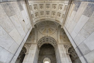 Zwinger Palace, Ceiling of the Semper gallery, Dresden, Saxony, Germany, Europe