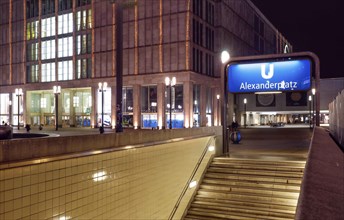 Lockdown, Germany shuts down. Empty Alexanderplatz, Berlin, 16.12.2020