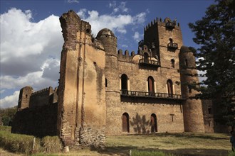 Amhara region, in the Gemp palace complex in Gondar, Gonder, imperial palace, UNESCO, world,