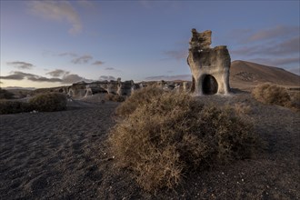 Stratified City, Ciudad estraticicada, Antigua Rofera de Teseguite, Lanzarote, Canary Islands,