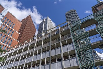 High-rise buildings in the city centre near the central station, Skyline, in the city centre of The