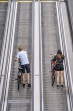 New bicycle car park at Amsterdam Central Station, Stationsplein, space for around 7000 bicycles,