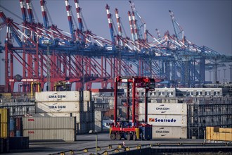 Container terminal in the seaport of Bremerhaven, Eurogate Container Terminal with almost 50