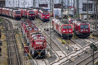 Shunting locomotives, at the Hagen-Vorhalle marshalling yard, one of the 9 largest in Germany,