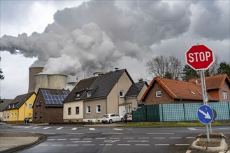 Lignite-fired power station, RWE Power AG NiederauÃŸem power station, Auenheim district,