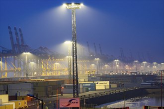 EUROGATE Container Terminal in the overseas harbour of Bremerhaven, Lower Saxony, Germany, Europe