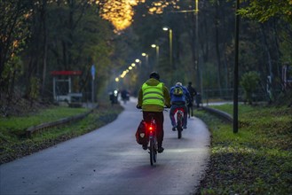 The Nordbahntrasse, a cycle path, footpath, on a former 22 km long railway line, along the