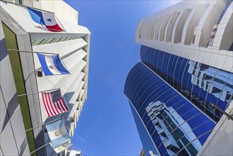 Panoramic skyline view of Guatemala City business and financial center