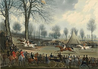 St Albans Grand Steeple Chase on 8 March, 1832, a famous horse race over cross country tracks in