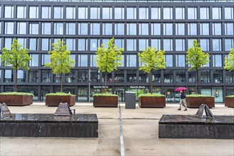 Mercator One office building, Magnolienhain, memorial in memory of the 21 victims of the Love