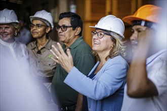 Svenja Schulze (SPD), Federal Minister for Economic Cooperation and Development, visits a carpentry