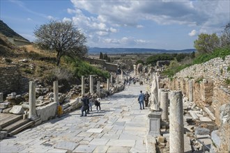 Kureten Street, ruins of Ephesus, ancient archaeological site, Izmir province, Turkey, Asia