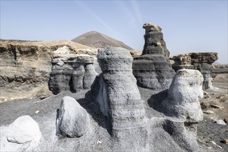 Stratified City, Ciudad estraticicada, Antigua Rofera de Teseguite, Lanzarote, Canary Islands,