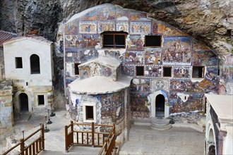 Greek Orthodox Sumela Monastery, Frescoes, Trabzon, Turkey, Asia