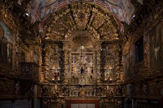 Interior view, altar with patron saint Anthony and baby Jesus, Igreja de Santo Antonio church,