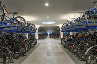 New bicycle car park at Amsterdam Central station, Stationsplein, space for around 7000 bicycles,