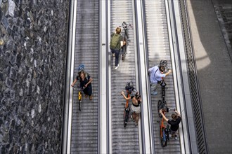 New bicycle car park at Amsterdam Central Station, Stationsplein, space for around 7000 bicycles,