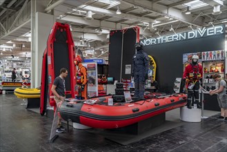 Equipment for water rescue, Interschutz 2022 trade fair in Hanover, the world's largest trade fair