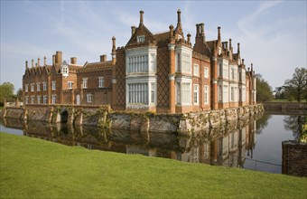 Helmingham Hall an historic moated manor house in Helmingham, Suffolk, England with origins from