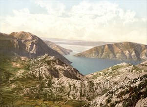 Risano, view towards Catena, Dalmatia, today Croatia, c. 1890, Historic, digitally restored