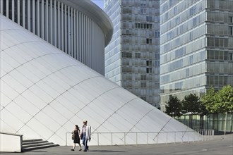 Office buildings of the European Parliament and the Grande-Duchesse Joséphine-Charlotte Concert