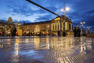 The Dresden Striezelmarkt is a Christmas market in Dresden. It has been held in Advent since 1434,