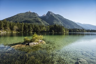 Hintersee, Ramsau, Berchtesgaden National Park, Berchtesgadener Land, Upper Bavaria, Bavaria,