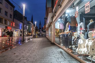 Gelsenkirchen city centre, pedestrian zone, BahnhofstraÃŸe, during the Corona crisis, lockdown in