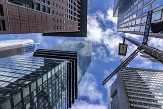 High-rise buildings, office building, Taunusstrasse corner Neue Mainzer Strasse, in Frankfurt am