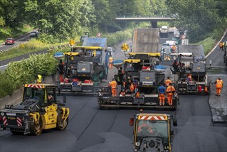 Renewal of the road surface on the A40 motorway between the Kaiserberg junction and